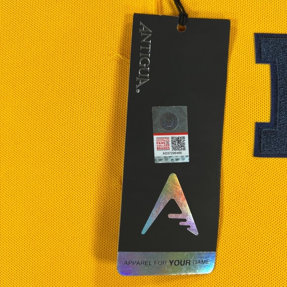 Michigan Wolverines Polo Shirt Womens Extra Large Yellow Short Sleeve New - Picture 9 of 13